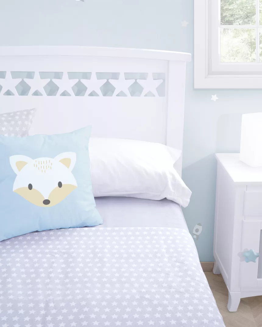 Cama de crianças com gavetas estrelas - Entrega gratuita