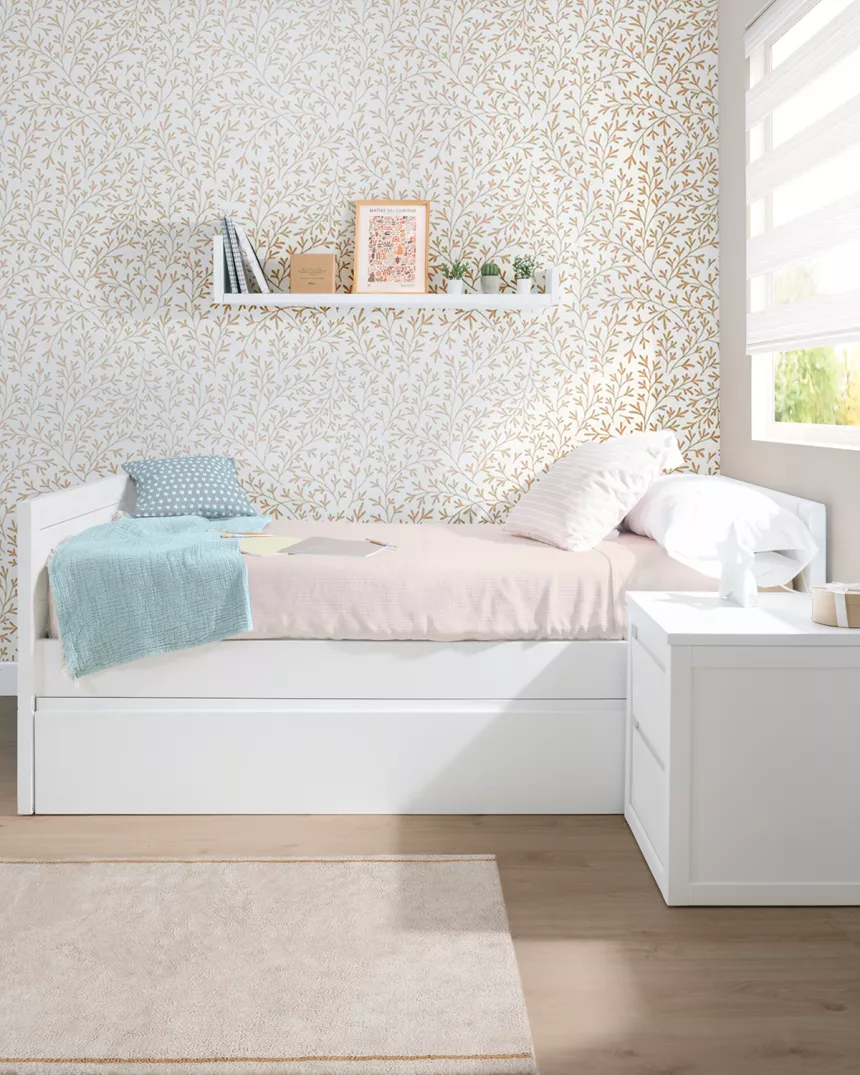 Cama linear com 1 gaveta | Móveis Bainba