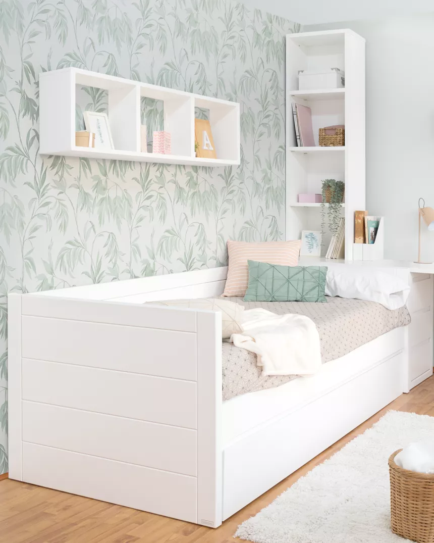 Cama linear com 1 gaveta | Móveis Bainba