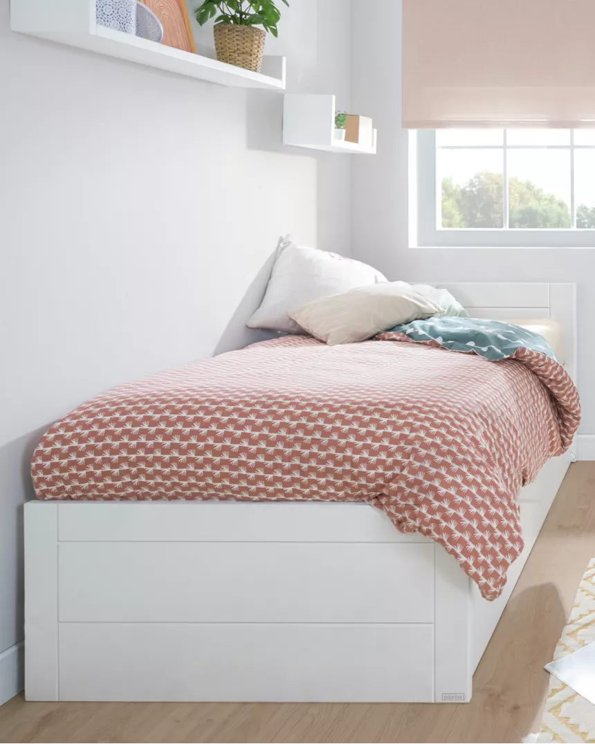 Cama juvenil com 1 gaveta linear baixa | Entrega gratuita