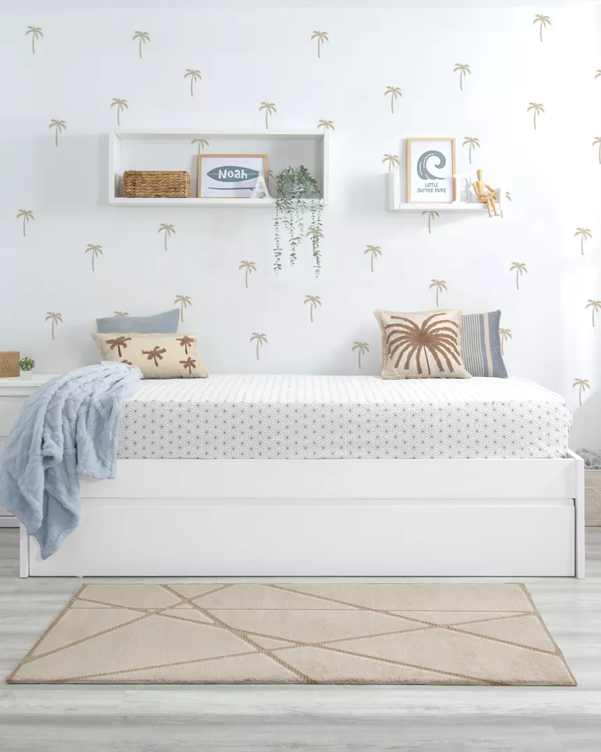 Cama Jovem Branco Baixo com 1 Gaveta