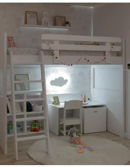 Beliche linear para camas em L - BASE