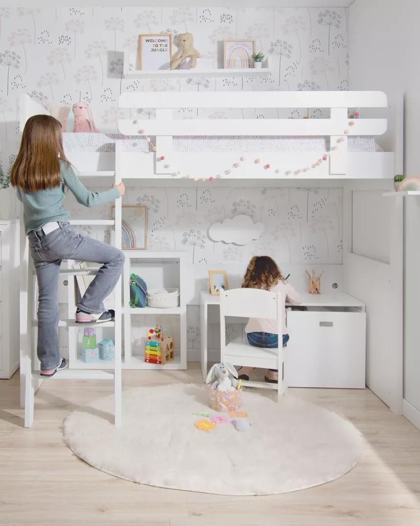 Beliche linear para camas em L - BASE 2