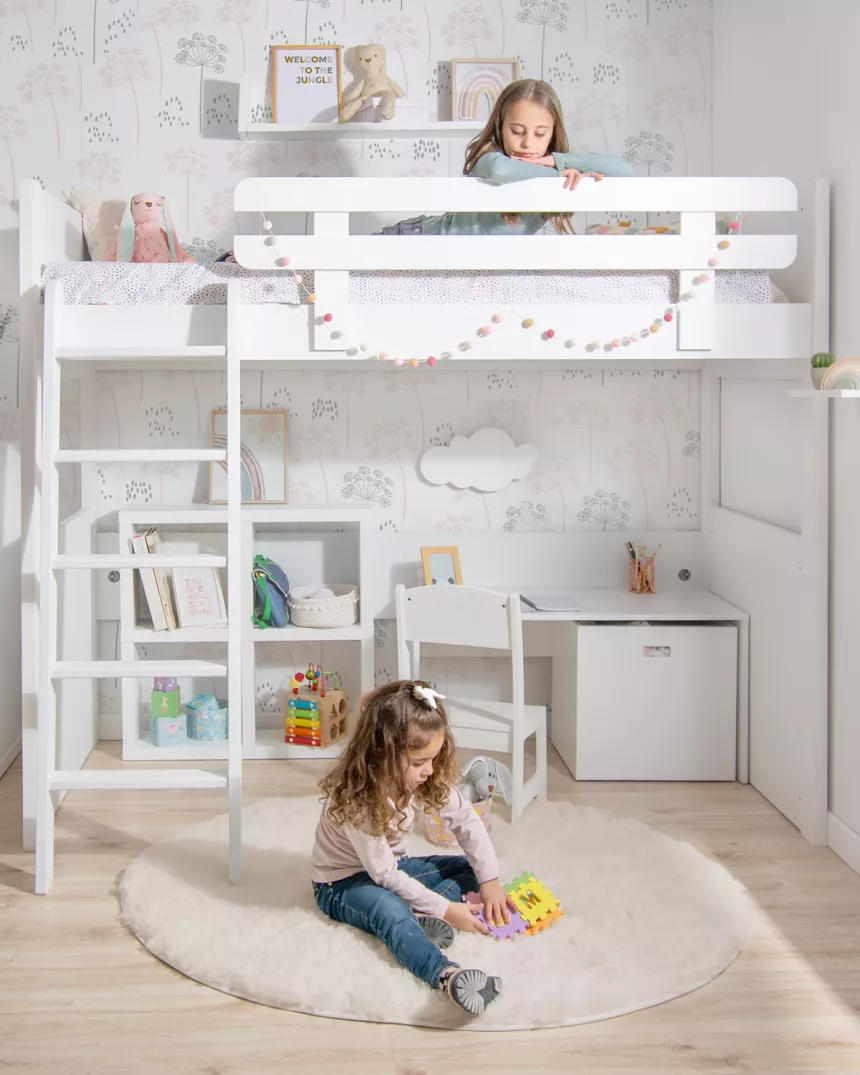 Beliche linear para camas em L - BASE