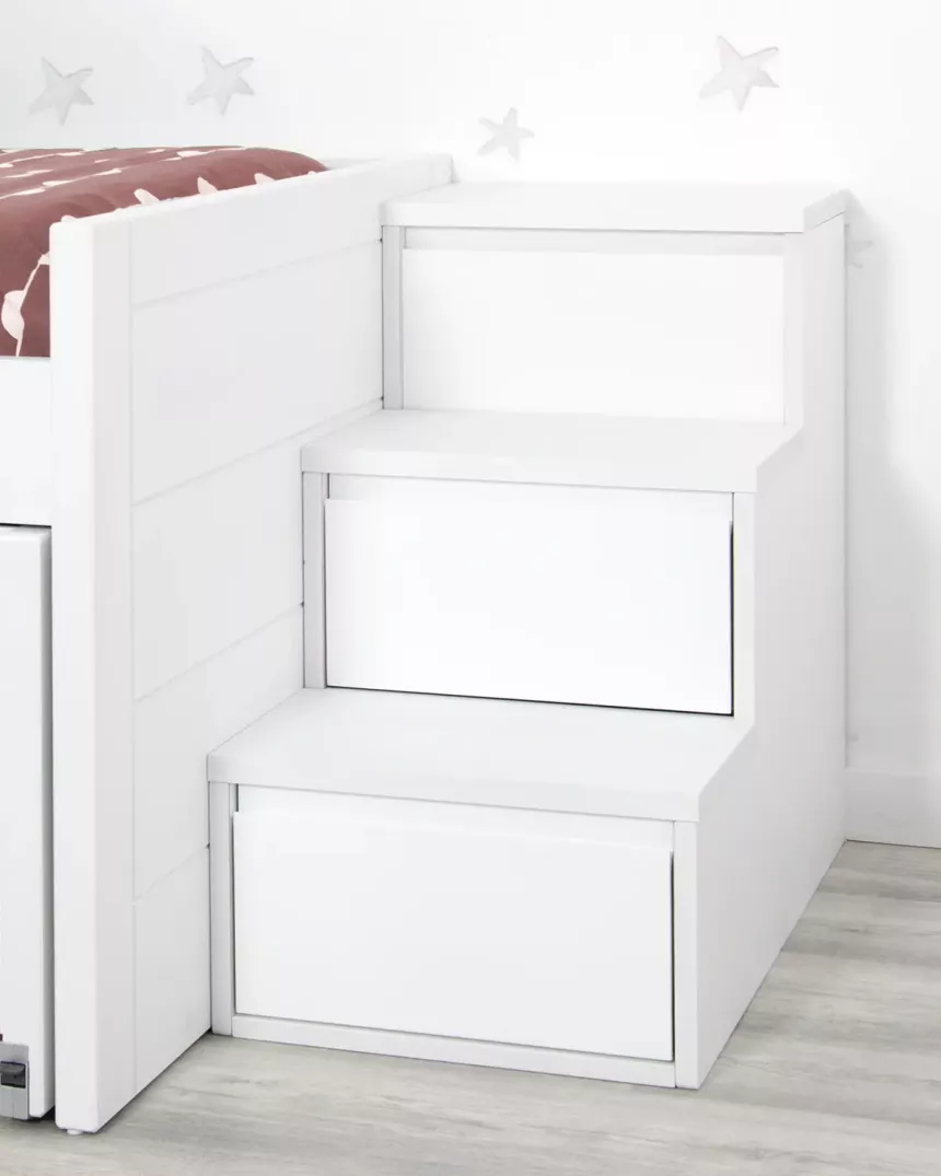 Escada com gavetas para camas