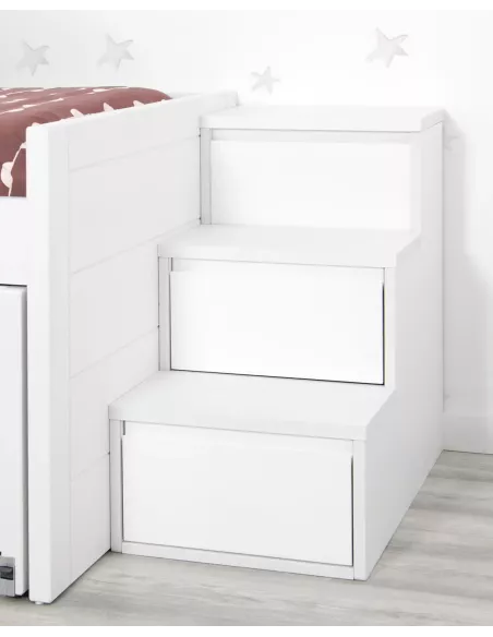 Escada com gavetas para camas