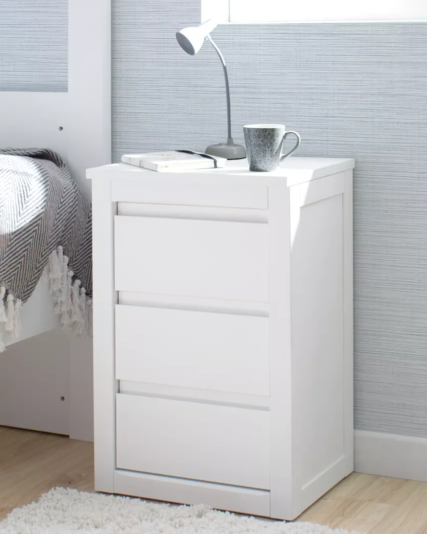 Mesinha de cabeceira Juvenil de 3 Gavetas - Lineal - Entrega gratuita