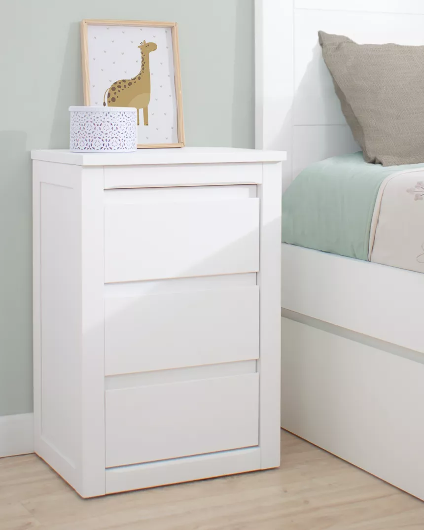 Mesinha de cabeceira Juvenil de 3 Gavetas - Lineal - Entrega gratuita