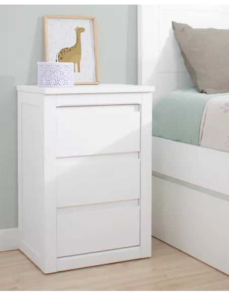 Mesinha de cabeceira Juvenil de 3 Gavetas - Lineal - Entrega gratuita