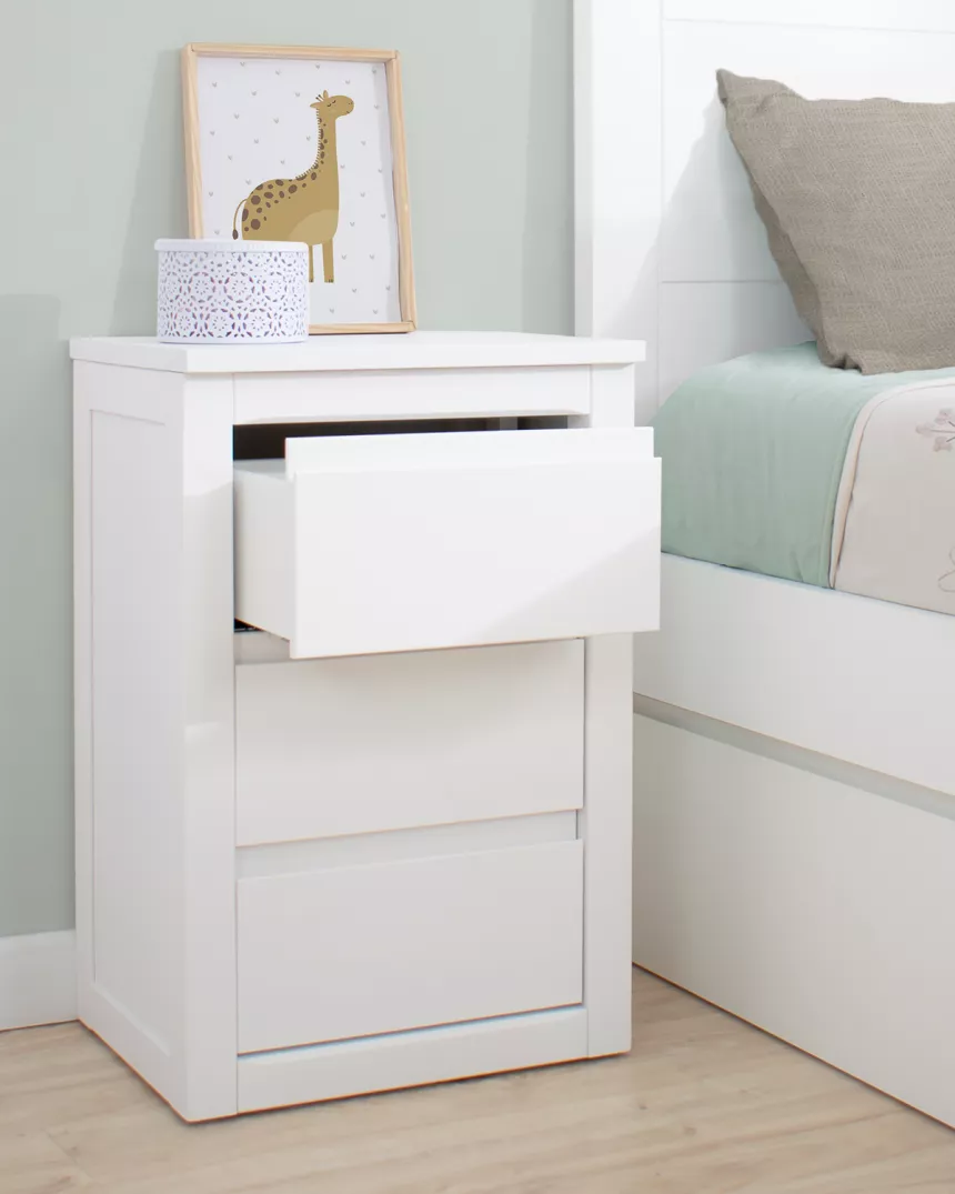 Mesinha de cabeceira Juvenil de 3 Gavetas - Lineal - Entrega gratuita