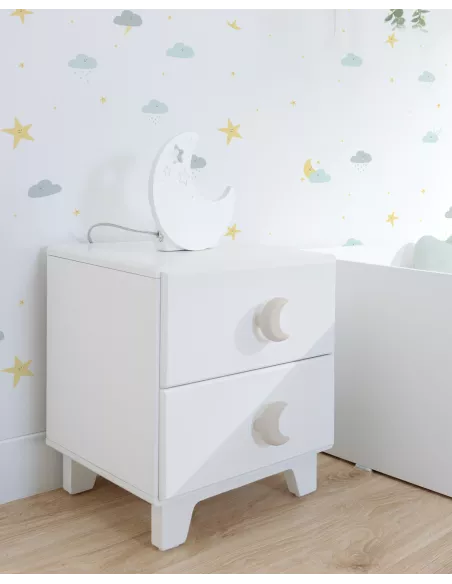 Mesa de cabeceira piccolo com pés - Entrega gratuita