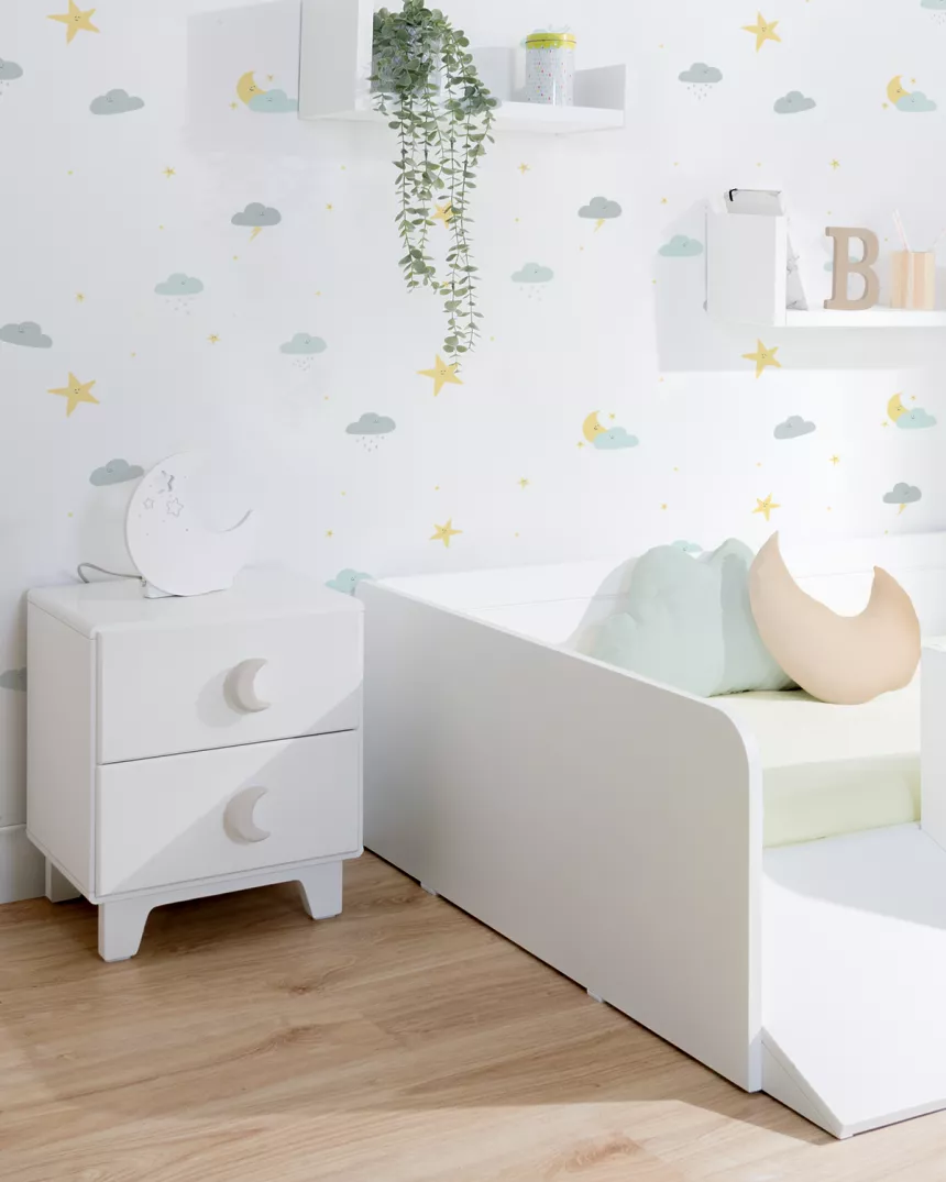 Mesa de cabeceira piccolo com pés - Entrega gratuita