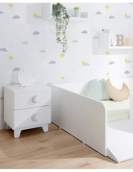 Mesa de cabeceira piccolo com pés - Entrega gratuita