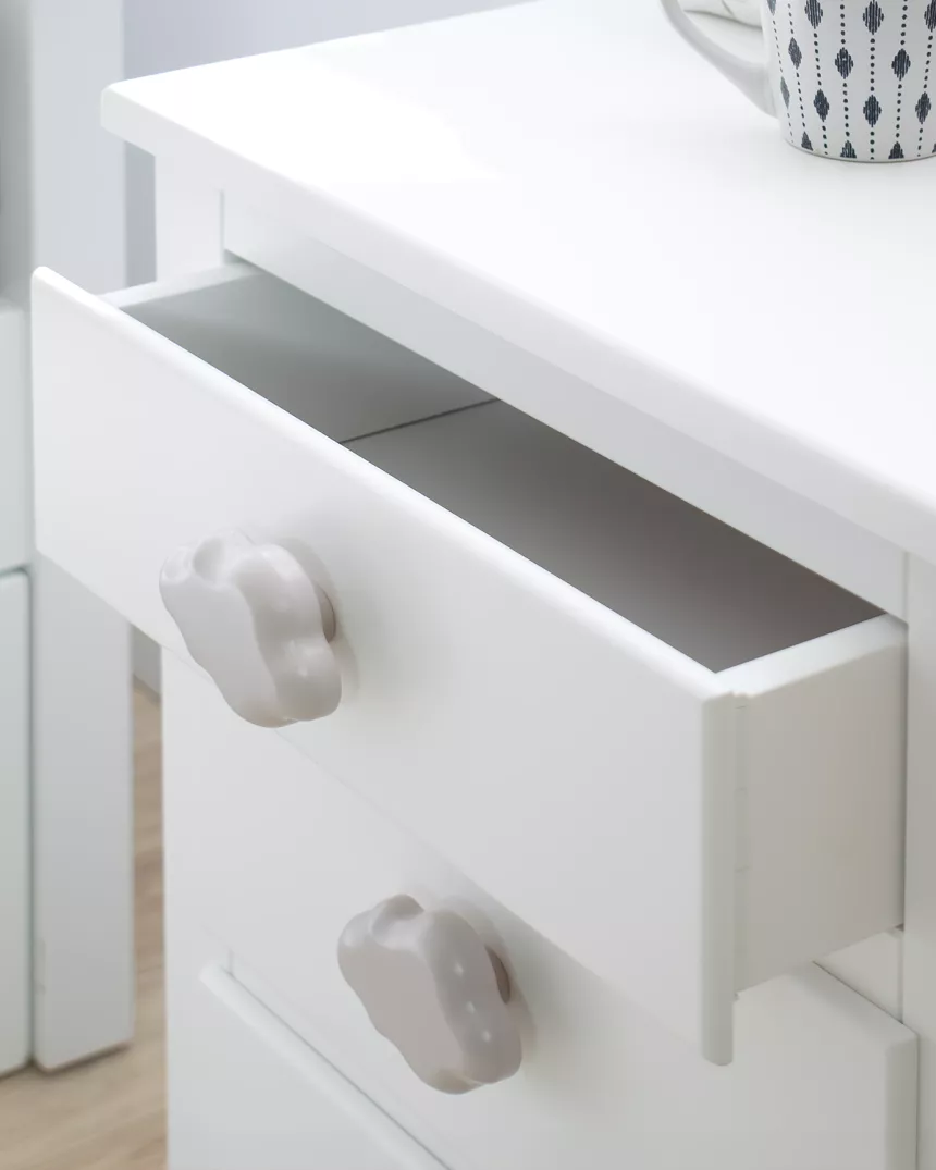 Mesa de cabeceira infantil com gavetas - Entrega gratuita