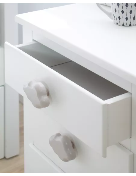 Mesa de cabeceira infantil com gavetas - Entrega gratuita