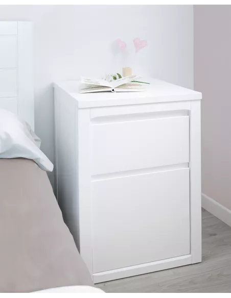 Mesa de cabeceira juvenil com gavetas lineal - Envio gratuito