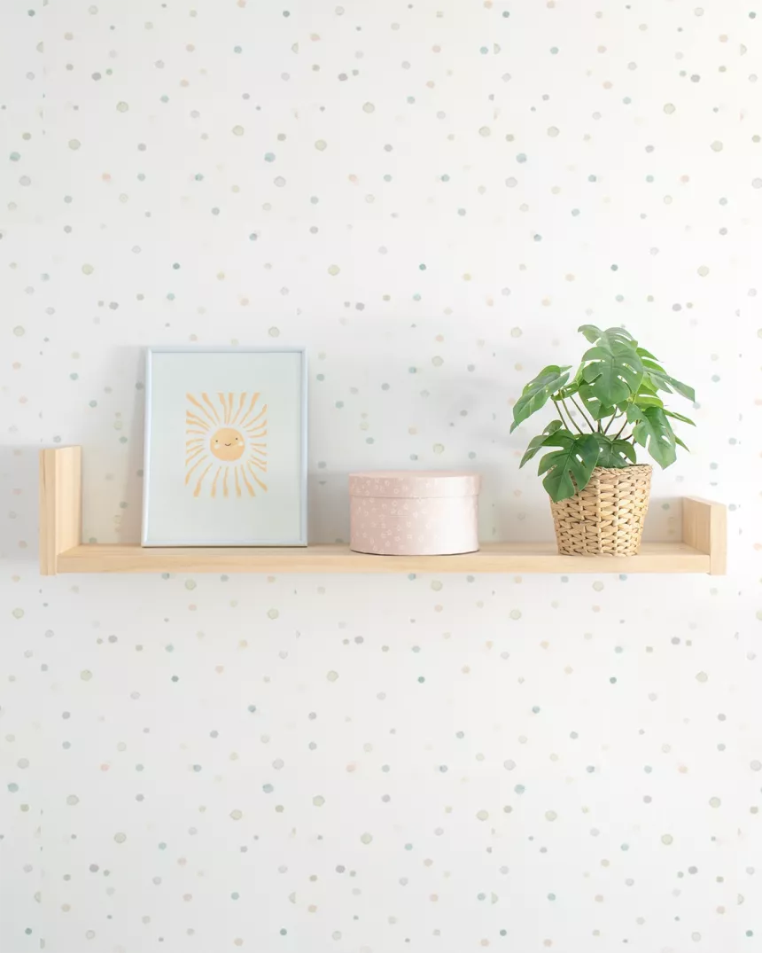 Estante Lineal de madeira -