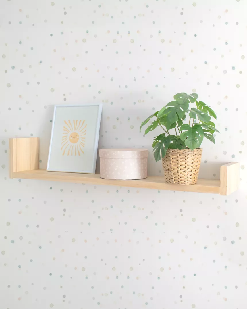 Estante Lineal de madeira -