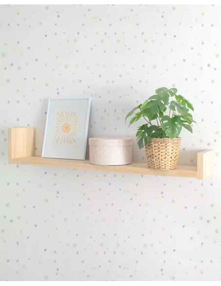 Estante Lineal de madeira -