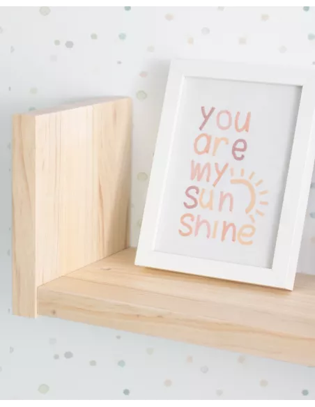 Estante Lineal de madeira -