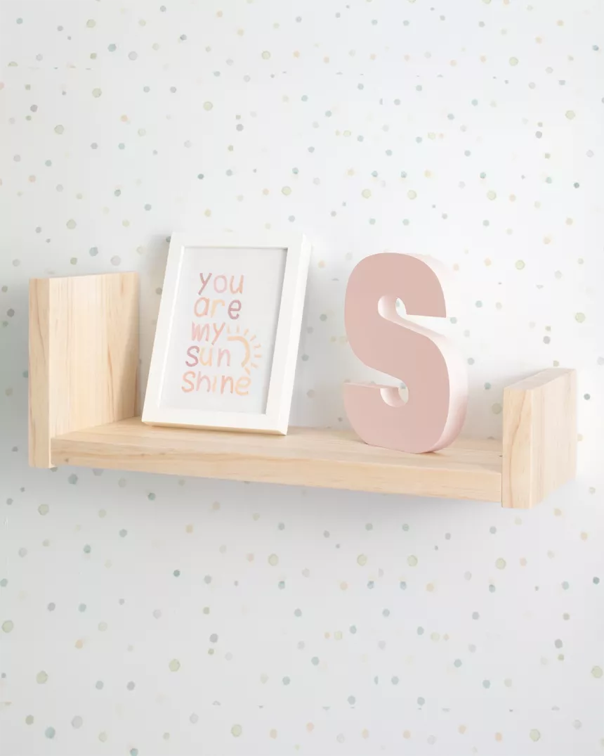 Estante Lineal de madeira -