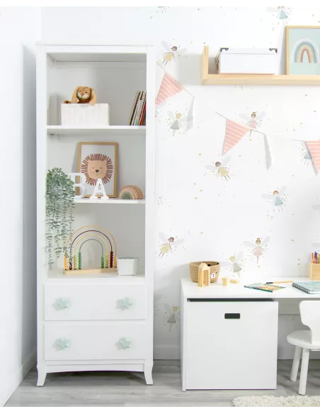 Estante infanto juvenil com gavetas - Entrega gratuita