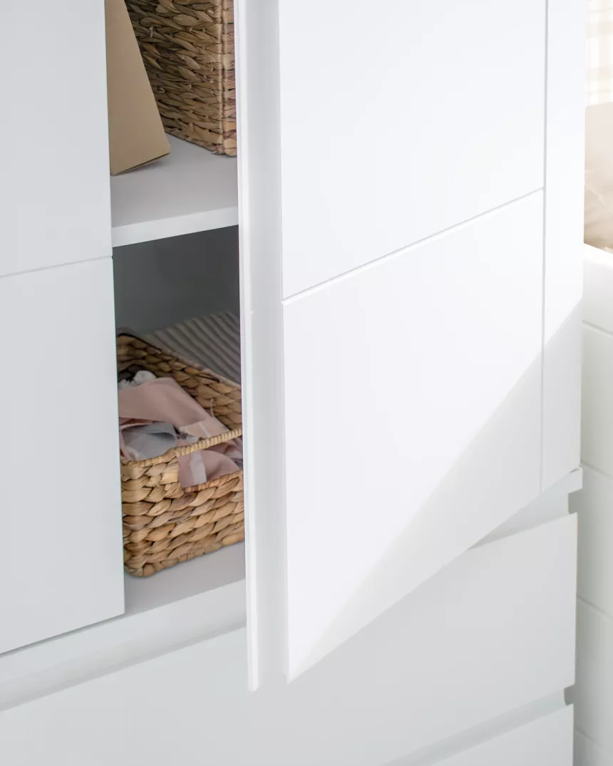 Roupeiro juvenil 2 portas com gavetas Lineal