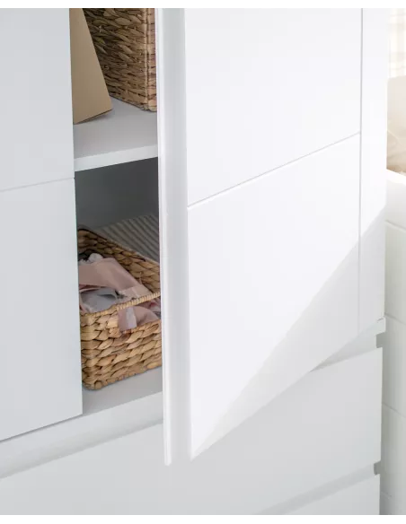 Roupeiro juvenil 2 portas com gavetas Lineal