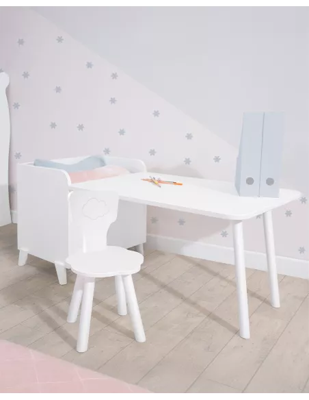 Secretária com porta jogos montessori - Entrega gratuita