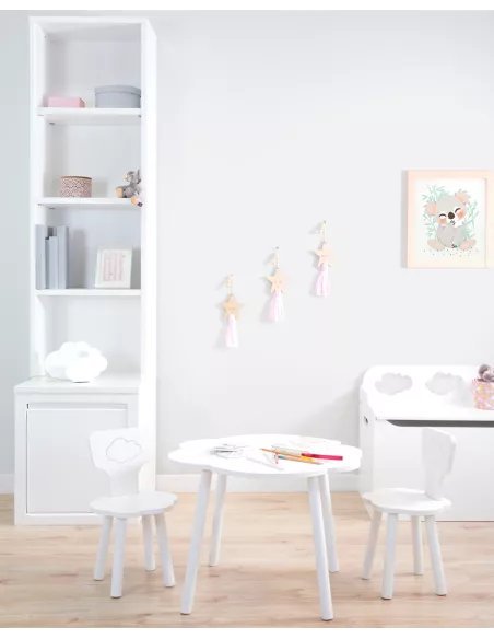 Mesa e banquinhos Nuvem - Entrega gratuita