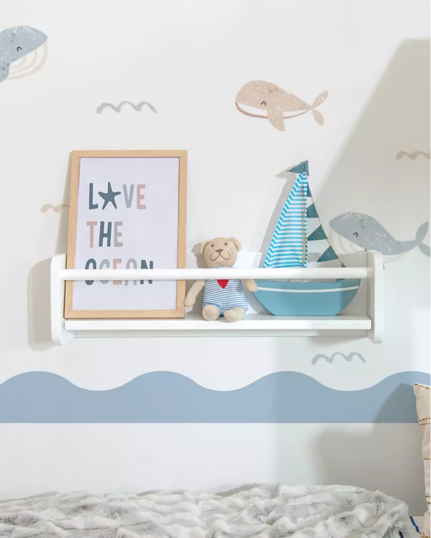 Estante de parede infantil Montessori