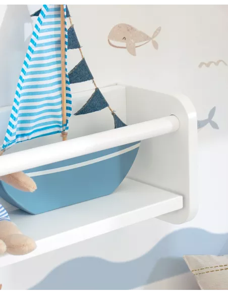 Estante de parede infantil Montessori