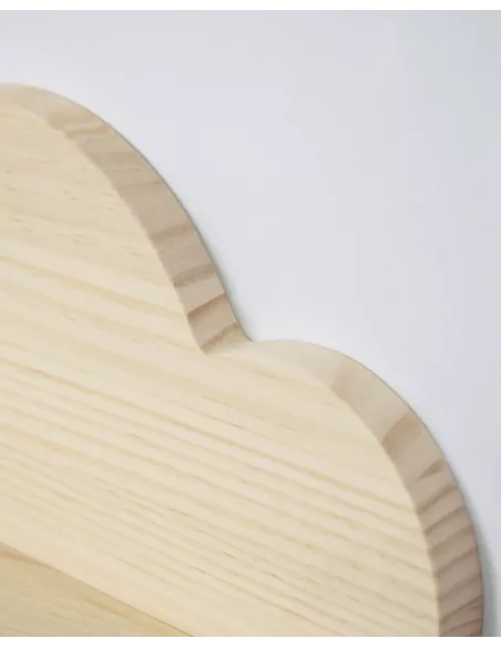 Estante nuvem em madeira natural