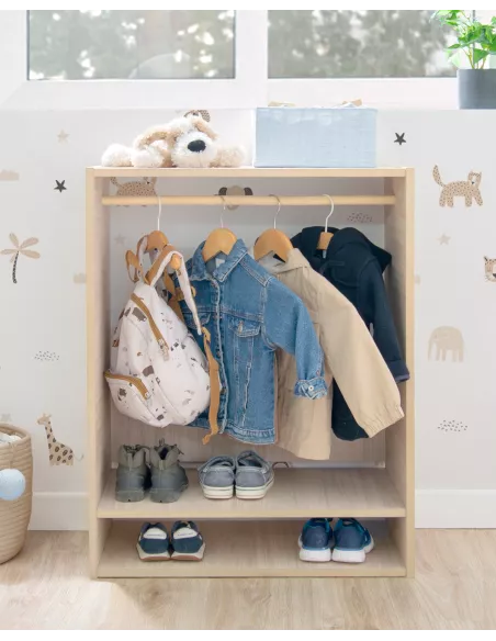 Armário de madeira para crianças Montessori