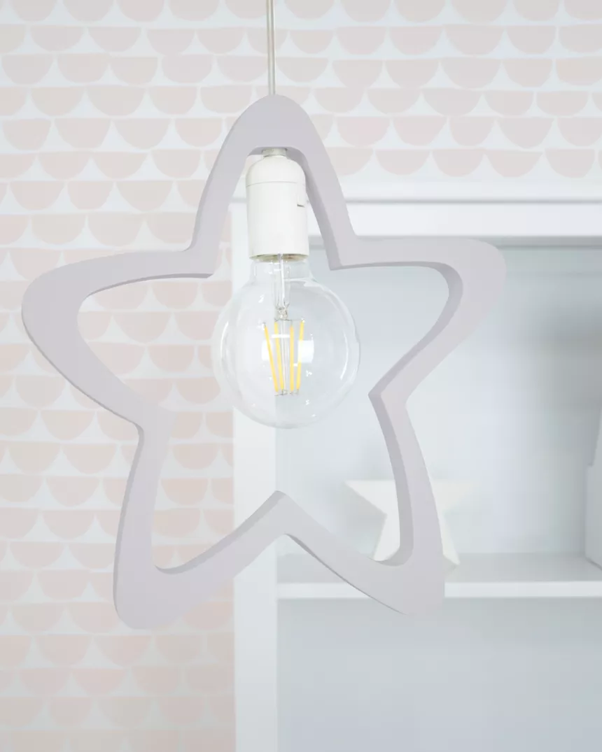 Candeeiro de teto infantil estrela 2