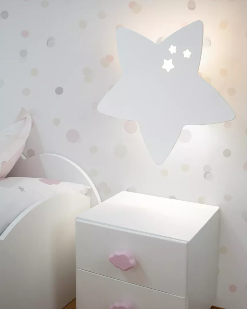 candeeiro de parede estrela