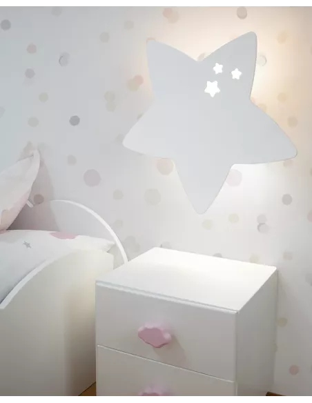 candeeiro de parede estrela