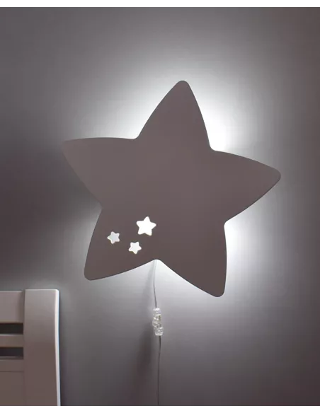 candeeiro de parede estrela