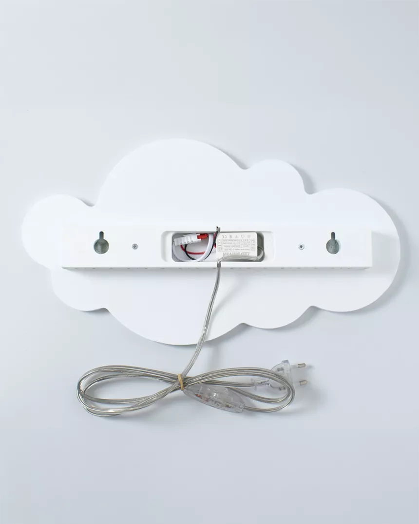 Candeeiro de parede LED infantil Nuvem Branca