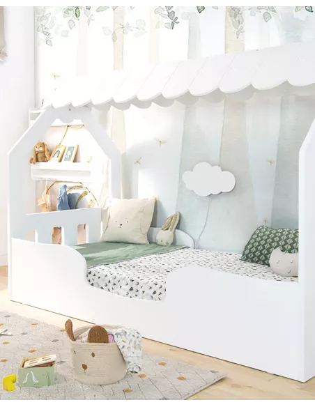 Candeeiro de parede LED infantil Nuvem Branca