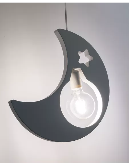 Candeeiro pendente infantil Moon