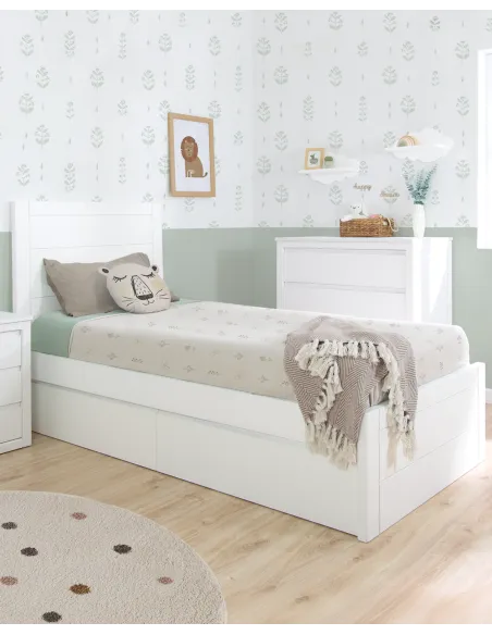 Cama com gavetas Lineal peseira baixa - Entrega gratuita