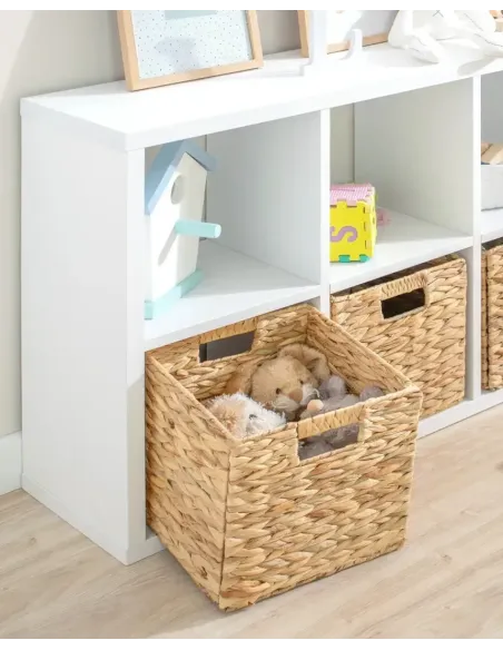 Estante de arrumação 8 compartimentos e 4 cestas