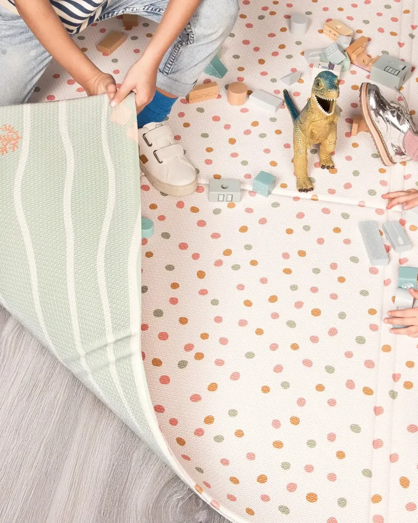 Tapete infantil para crianças reversível
