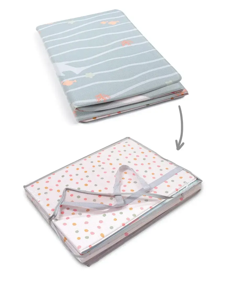 Tapete infantil para crianças reversível