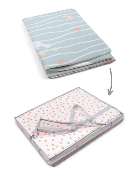 Tapete infantil para crianças reversível