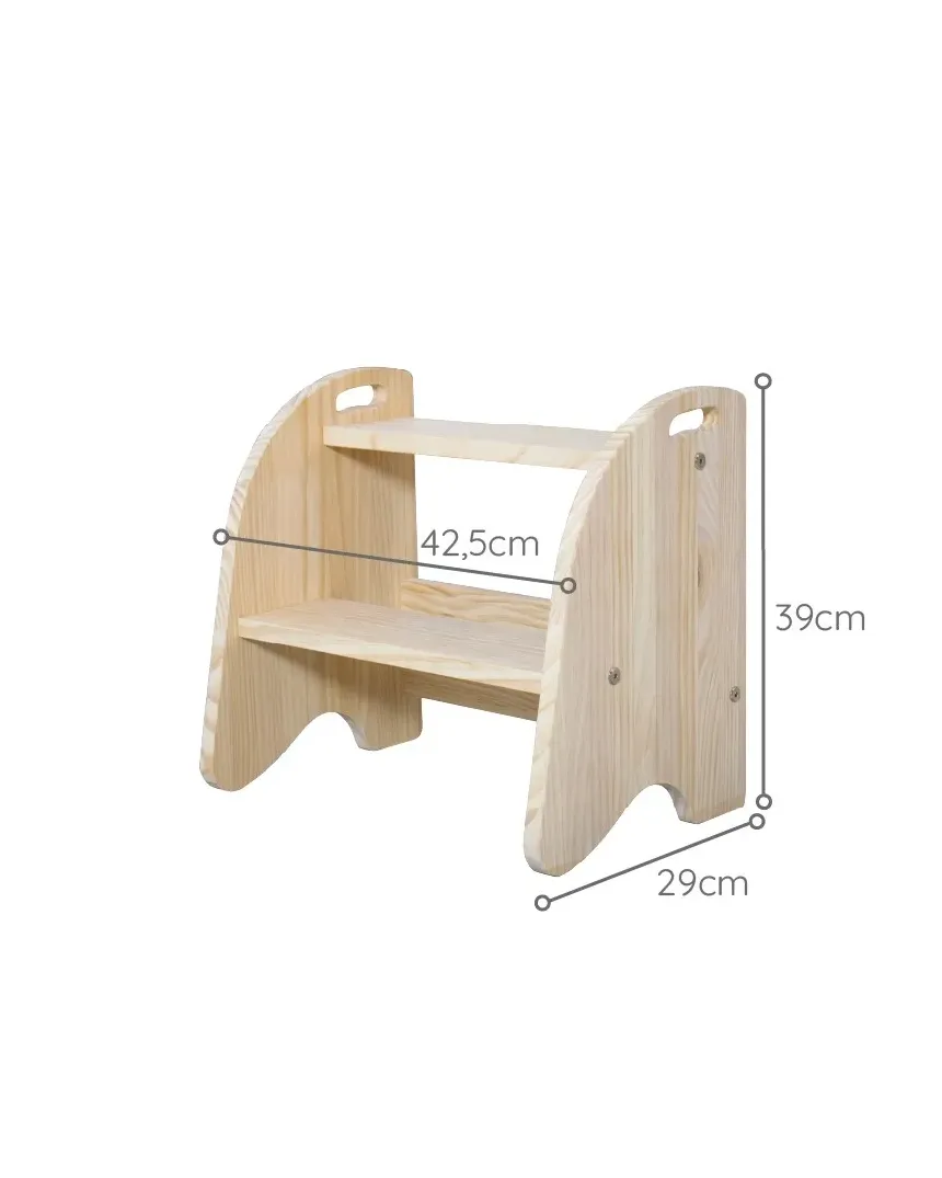 Escada infantil de madeira