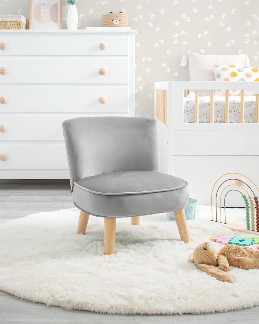 Poltrona infantil para crianças – Gris