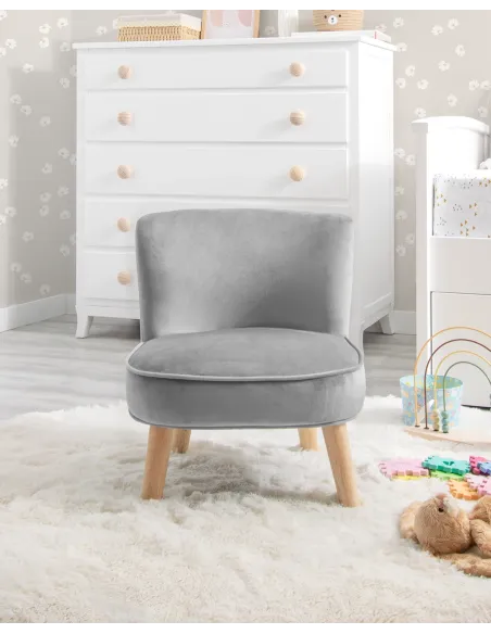 Poltrona infantil para crianças – Gris