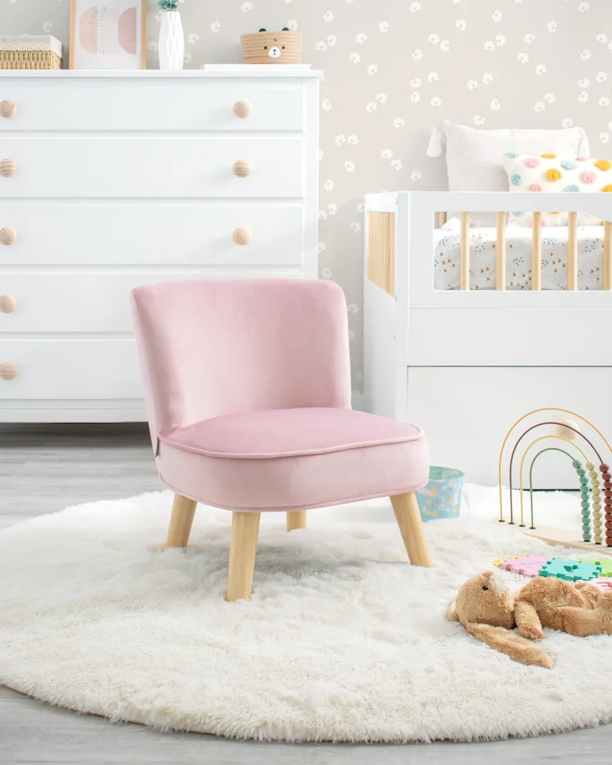 Poltrona infantil para crianças – Rosa